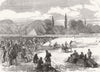 BIRDS. Pigeon-Shooting match of Hurlingham club 1869 old antique print picture