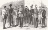INDIA. Recruiting cavalry for India 1857 old antique vintage print picture