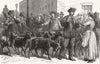 LONDON. Pyrenean goats. Selling milk 1882 old antique vintage print picture