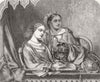 OPERA. The opera box 1860 old antique vintage print picture