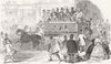 TRANSPORT. Improved Omnibus 1847 old antique vintage print picture