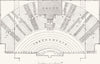 CRYSTAL PALACE. Handel Festival orchestra plan 1857 old antique map chart