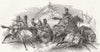 WINTER SPORTS. Lessing's Sledge Picture 1845 old antique vintage print