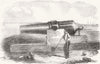 MILITARIA. Horsfall's monster wrought-iron gun 1856 old antique print picture