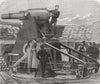 MILITARIA. Captain Moncrieff's protected Barbette gun 1868 old antique print