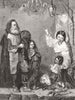 ITALY. Pifferari playing to Virgin-Rome 1859 old antique vintage print picture