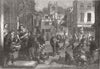 FOOD. Hot Cross-Buns! 1861 old antique vintage print picture