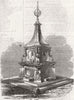 HANTS. Drinking-fountain, southsea common, Scarlett 1861 old antique print