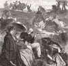 SOCIETY. Whitsuntide. Out for holiday c1863 old antique vintage print picture