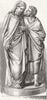 BIBLE. Kiss of Judas, marble group 1865 old antique vintage print picture