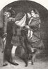 FAMILY. The order of release 1856 old antique vintage print picture