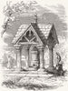 SURREY. The well on Ockley Green 1851 old antique vintage print picture