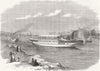 EGYPT. Dahabieh, or Nile boat, for the Prince of Wales 1869 old antique print