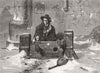 ROGUES. Left out in the cold 1869 antique vintage print picture