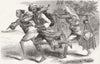 INDIA. Dawk Walas (Postmen) of Bengal 1858 old antique vintage print picture