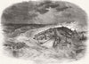 DISASTERS. Wreck of American brig Somers 1847 old antique print picture