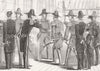 MILITARIA. Naval uniform 1857 old antique vintage print picture