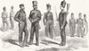 HONG KONG. Rifle Co 38th Regt Chennai Native troops 1857 old antique print
