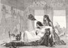 BIBLE. Aholibah 1850 old antique vintage print picture