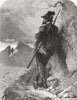 GOATS. Tyrolese chamois-hunter 1858 old antique vintage print picture