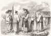 KOREA. Natives of Korea 1865 old antique vintage print picture