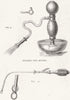 SURGERY. Follin eye douche; Plolypotome, larynx 1867 old antique print picture