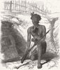 NEW ZEALAND. Maori warrior with gun 1868 old antique vintage print picture