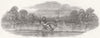 THAILAND. Thai boat on the Serpentine 1847 old antique vintage print picture