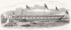 SCOTLAND. Greenock, iron ship 1849 old antique vintage print picture