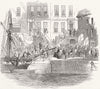 IRELAND. Father Mathew, cork for America 1849 old antique print picture