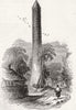 IRELAND. Round tower of Clondalkin 1844 old antique vintage print picture