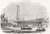 ISLE OF WIGHT. Launch. Waterwitch, Cowes 1844 old antique print picture