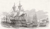 BREST. Boarding of Political Prisoners, for Cayenne 1852 old antique print