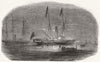 BELGIUM. King of Belgians, Royal Yacht 1852 old antique vintage print picture