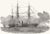 SHIPS. New Spanish Ship Ysabel la Catolica 1851 old antique print picture