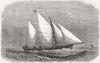 AUSTRALIA. South Australian newspaper press boat 1868 old antique print