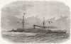 SHIPS. French Ironclad Rochambeau, ex USS Dunderberg 1868 old antique print