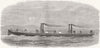 KOLKATA. Floating steam fire-engine Hooghly, for USE 1867 old antique print