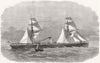 SHIPS. Colombian(West India & Pacific Steamship Co) 1867 old antique print