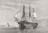 IRELAND. HMS Gibraltar training ship, Belfast Lough 1873 old antique print
