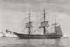 KENT. Northfleet, Gravesend day before she sailed 1873 old antique print