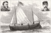 BAY OF BISCAY. Berthon-boat, which made rough voyage 1882 old antique print