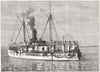 EGYPT. HMS Hotspur, for protection of Suez Canal 1882 old antique print