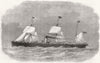 ETHIOPIA. Ship Abyssinia 1870 old antique vintage print picture