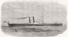 ROTTERDAM. Telegraaf Iron ship built Kinderdyk 1858 old antique print picture
