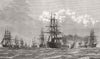 ALEXANDRIA. War. Departure of Egyptian troops from  1877 old antique print