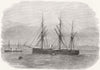 INDIA. Daphne, with Lord Mayo's remains 1872 old antique vintage print picture