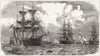 ALEXANDRIA. Alma, Affondatore; Zriny; Mehemet Ali 1881 old antique print