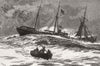 SCOTLAND. Loss of Clan Macduff-boats, ship 1881 old antique print picture