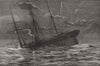 CAPE HANGKLIP. Loss of Teuton-sinking ship 1881 old antique print picture